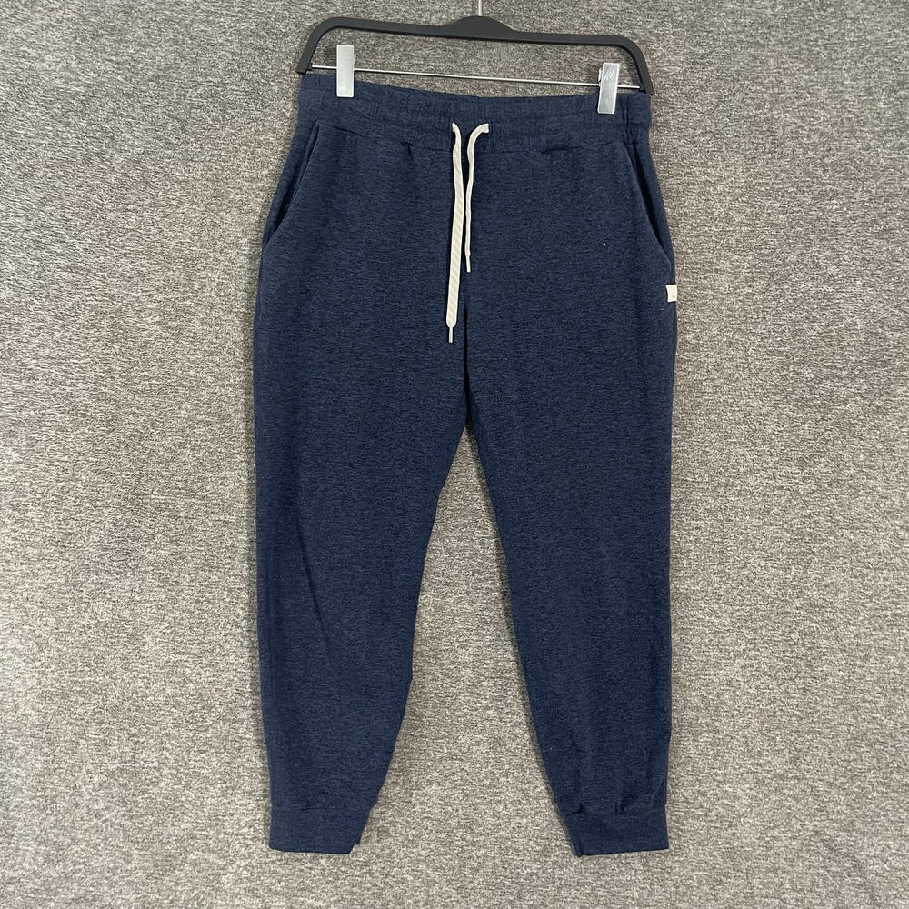 Vuori Jogger Pants Women Small Blue Knit Sweatpants Elastic Waist Pockets Lounge